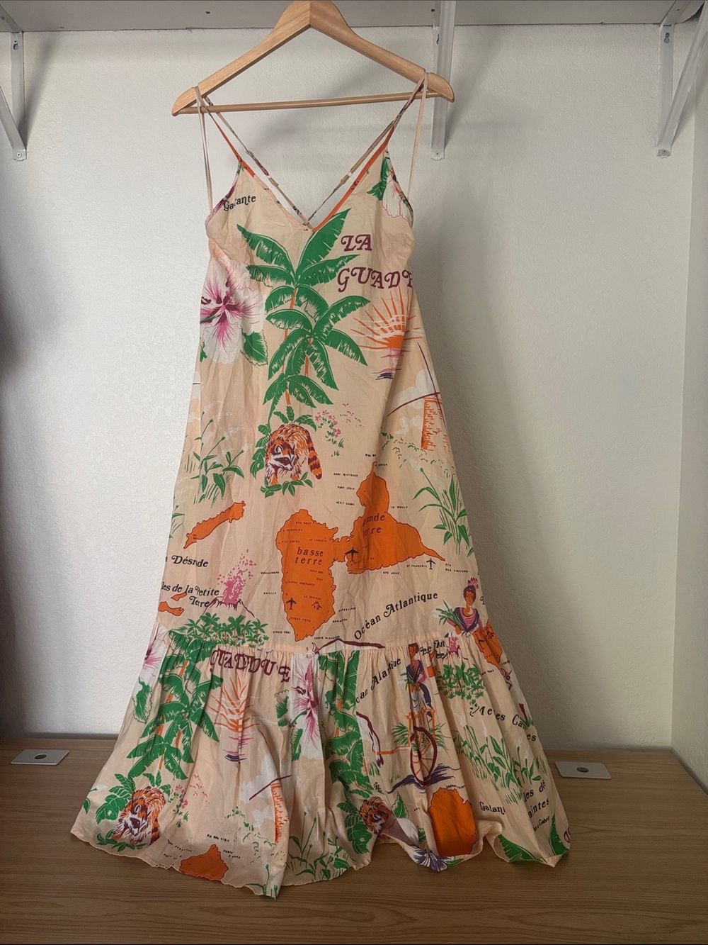 Urban Outfitters Sunkissed Printed Poplin Maxi Dress